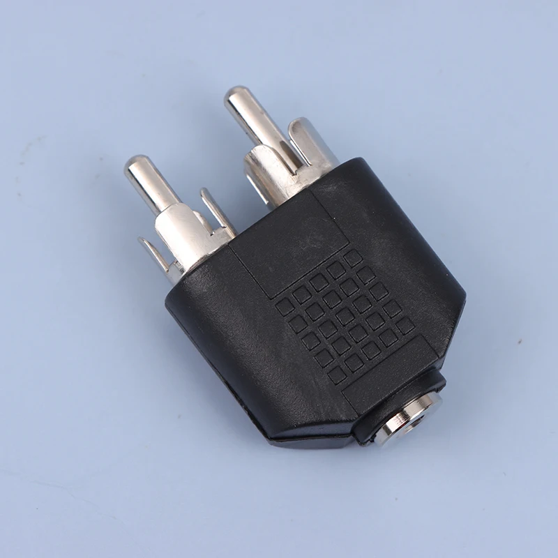 1Pc Adapter Connector Plug, One Female to Two Male 3.5mm Stereo Audio Splitter Jack