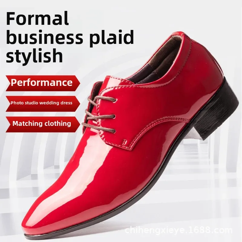 الأعمال أحذية رجالية عادية الأبيض ربيع الخريف تنفس الكورية نمط أداء الزفاف الرجال تظهر الذكور الأحذية