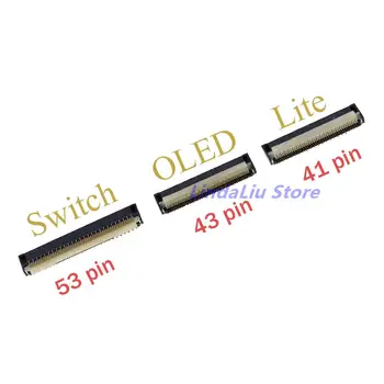 1pc original tela lcd conector soquete peça de substituição para ns switch/lite/porta oled jack reparação