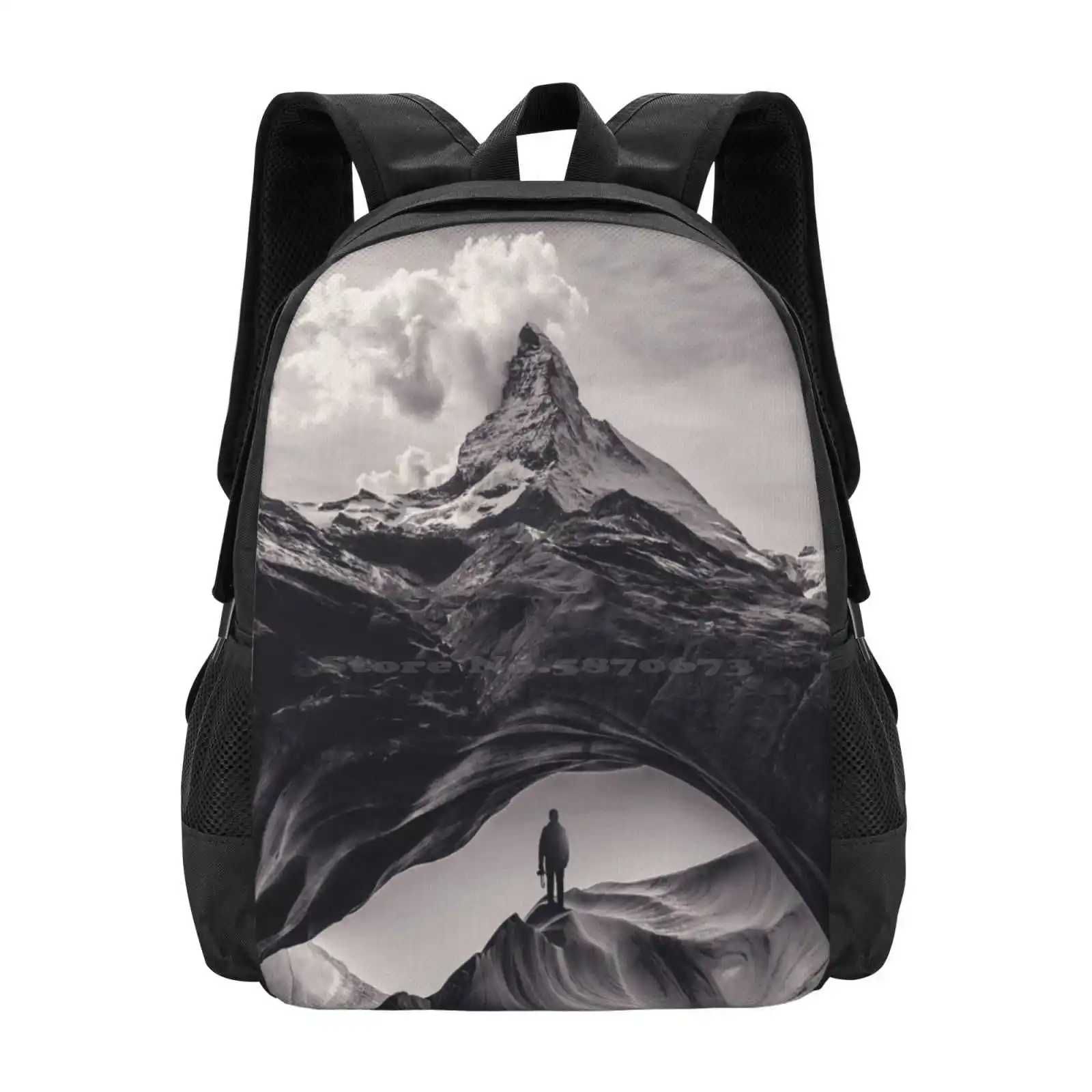 The Great Outdoors Hot Sale Schoolbag Backpack Fashion Bags Nature Mountain Grand Hiking Photographer Surreal