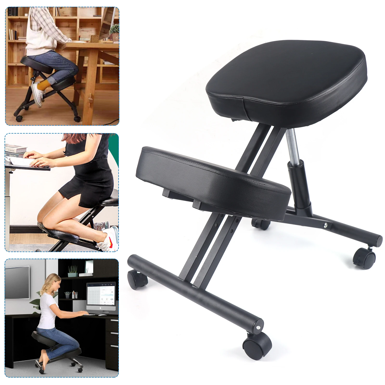 Silla ergonómica ortopédica para rodillas, taburete de salud para ordenador