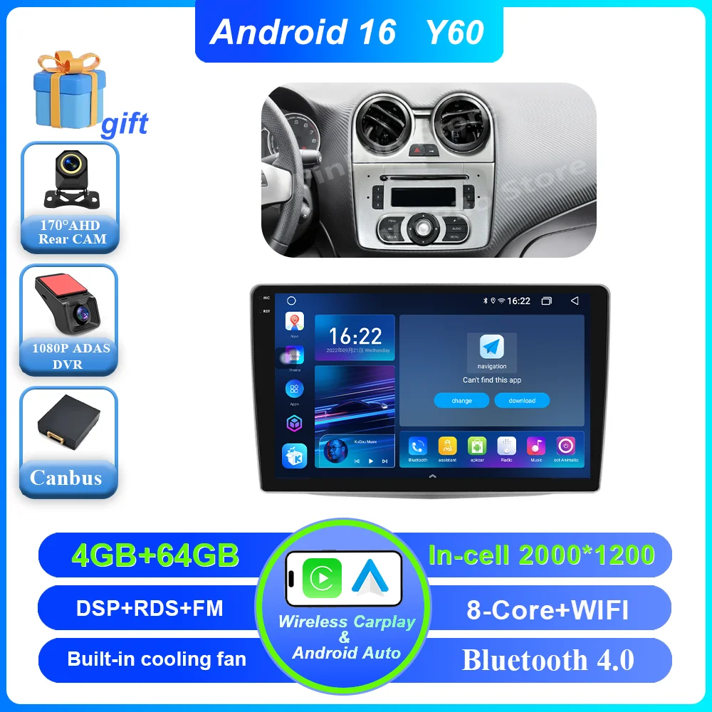 Autoradio Multimedia Video Player Voor Alfa Romeo MiTo 955 2008-2016 Android Auto Carplay GPS Navigatie Stereo WiFi 2K Scherm
