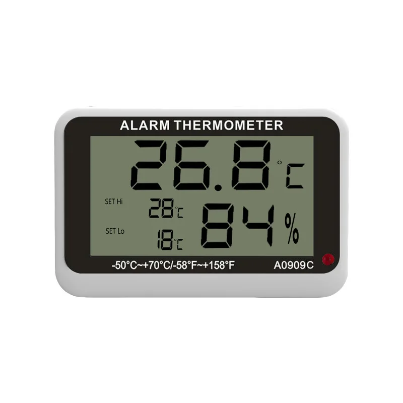 Digital LCD Kitchen Refrigerator Freezer Household Thermometer With Magnet Min Max Temperature Humidity Alarm Hyprometer