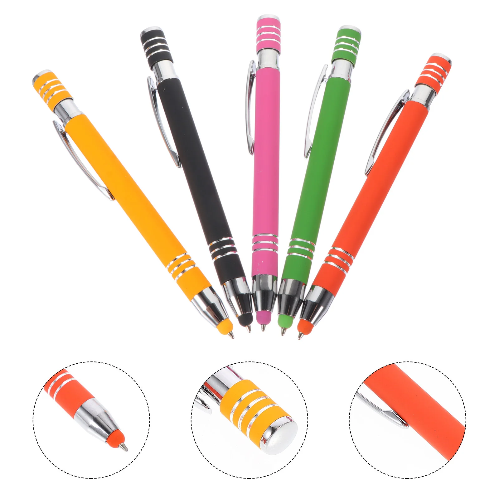 

5 Pcs Touch Screen Pen Capacitive Creative Stylus Universal Tablet Writing Ballpoint Pens Smartphone Ball-point Paper