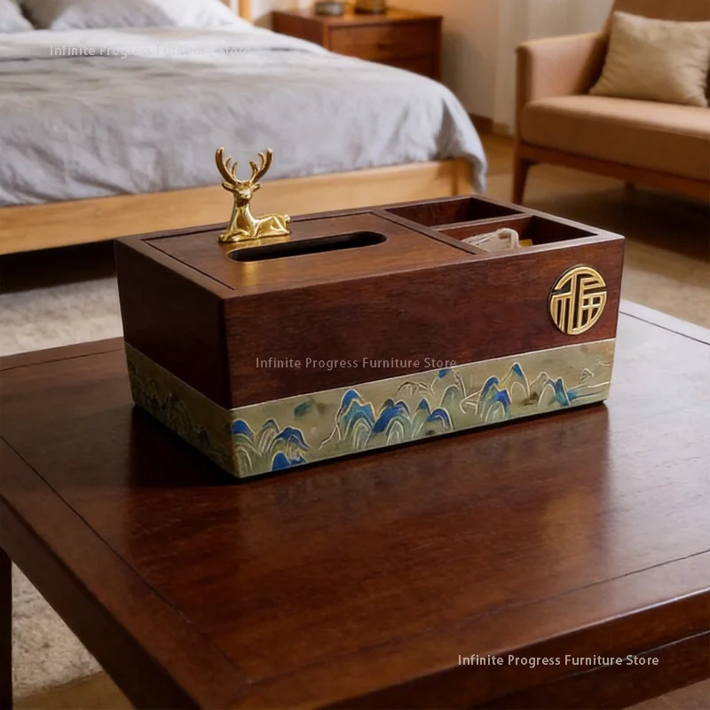 Coffee Table Tissue Boxes Kitchen Storage Napkin Holder Homestay Tissue Boxes Simplicity Pu Leather Home Boîte Mouchoirs MH40ZJH