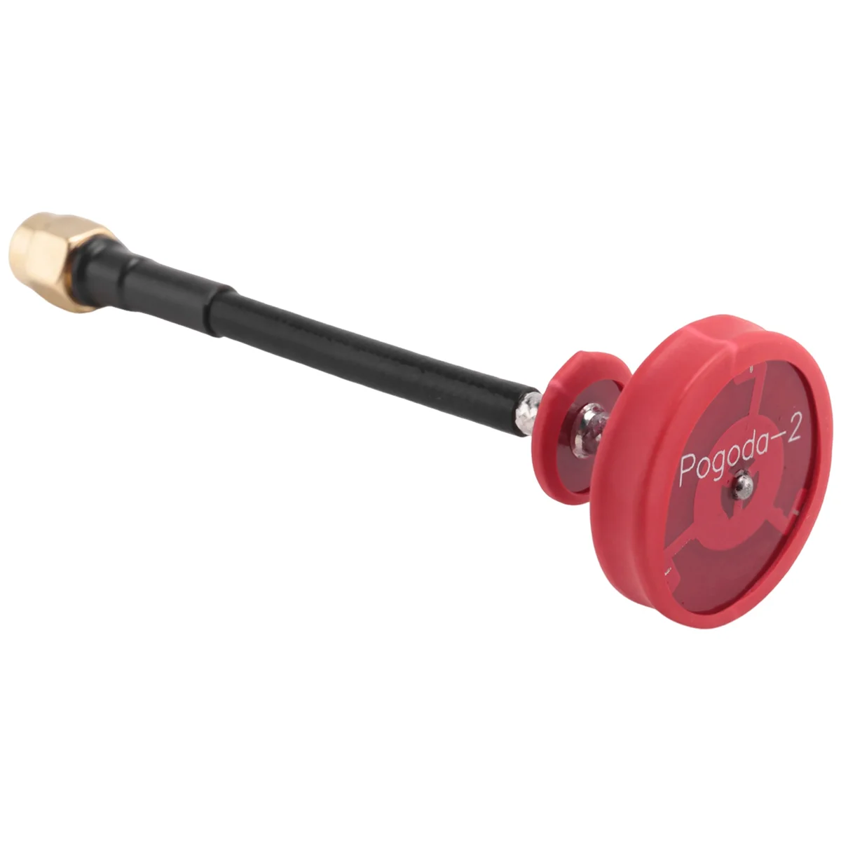 For Pagoda 2 5.8G 5DBi 50W Omnidirectional Omni FPV Flat Panel Pagoda Antenna RHCP SMA/RP-SMA 80Mm(Red Pin)