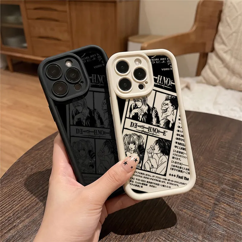 Funda de teléfono a prueba de golpes Death Note Light Yagami para Realme C30 C33 C35 C51 C55 C63 C65 C67 C71 C85 Narzo 50A N55 P2 P3 V60 Pro