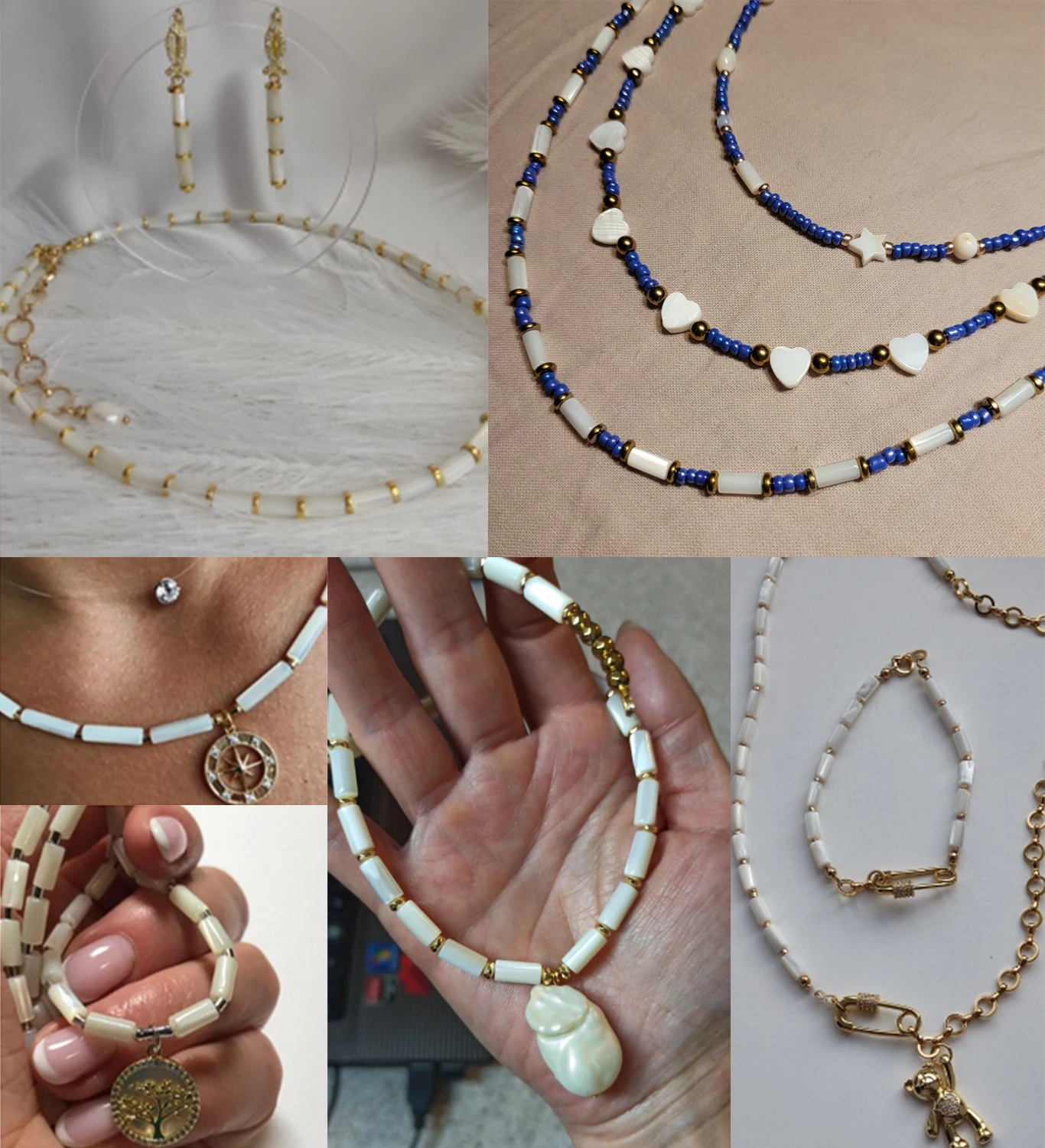 3.5/4/5mm Natural Shell Punch Tube Bead Loose Spacer Shell Beading Beads For Jewelry Making DIY Bracelet Necklace Accessories