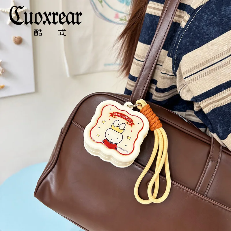 New Cute Miffy Zero Wallet Academy Wind Kawaii Boris Silicone Mini Earphone Storage Bag Keychain Small Wallet