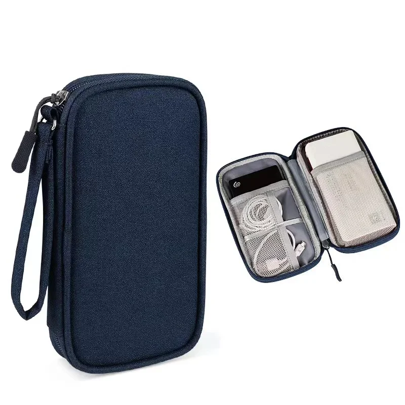 Cable Storage Bag Portable Digital USB Gadget Storage Pouch Dustproof Charger Plug Electronic Organizer Travel Cable Organizer