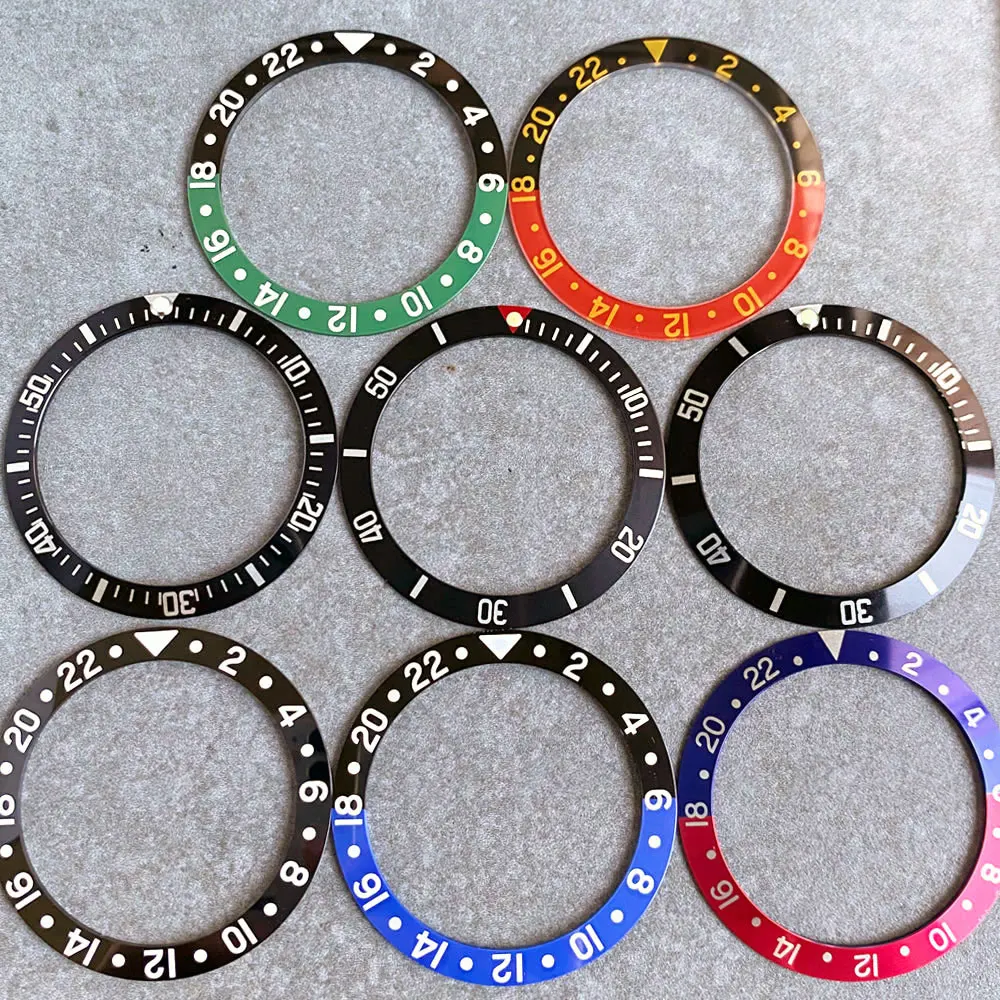 Mods 36,5 mm * 29,2 mm Saphir/Keramik/Aluminium-Uhrenlünetteneinsatz, geeignet für 38 mm Uhrenlünettenring, Zubehör, Ersatzteile