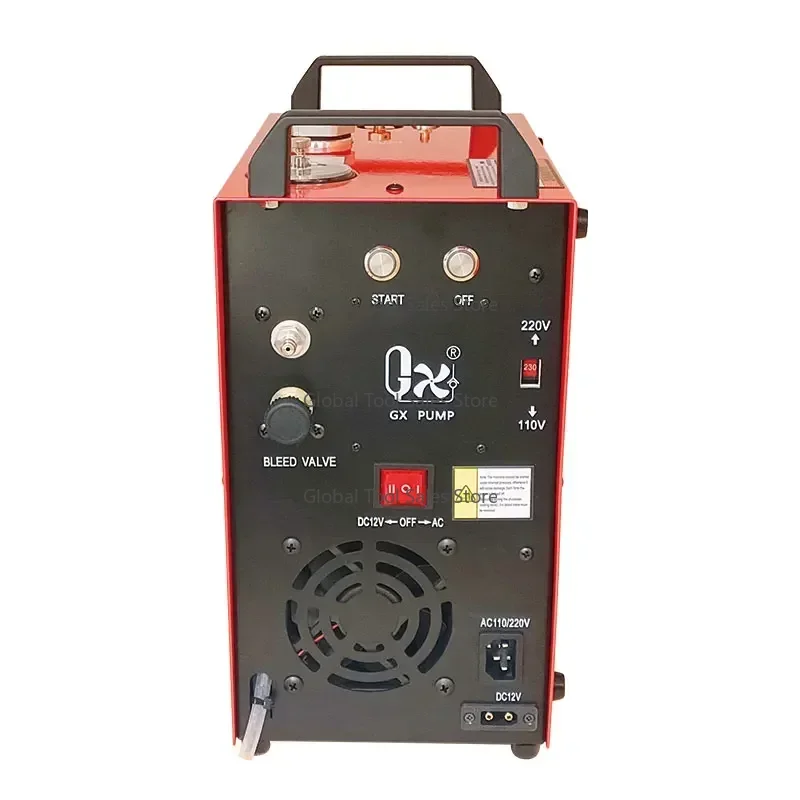 

Gold Seller GX-E-CS4 400bar Portable Piston Air Compressor – 12V/110V/220V (Oil-Water Separation)