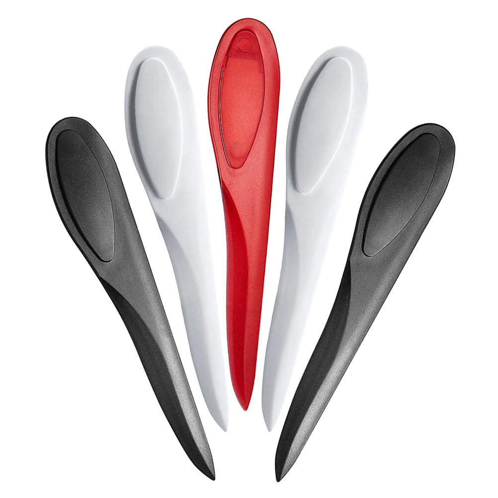 5 قطع من أدوات الخياطة ذات المقبض البلاستيكي: أداة خياطة دقيقة لوضع علامات على القماش وقطع الورق المريحة لرسائل الضغط