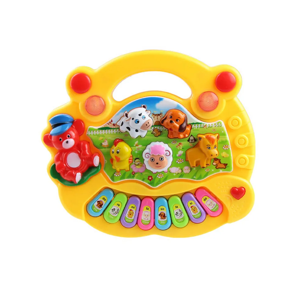 Musical Instrument Toy Baby Kids Animal Farm Piano Developmental Music Toys