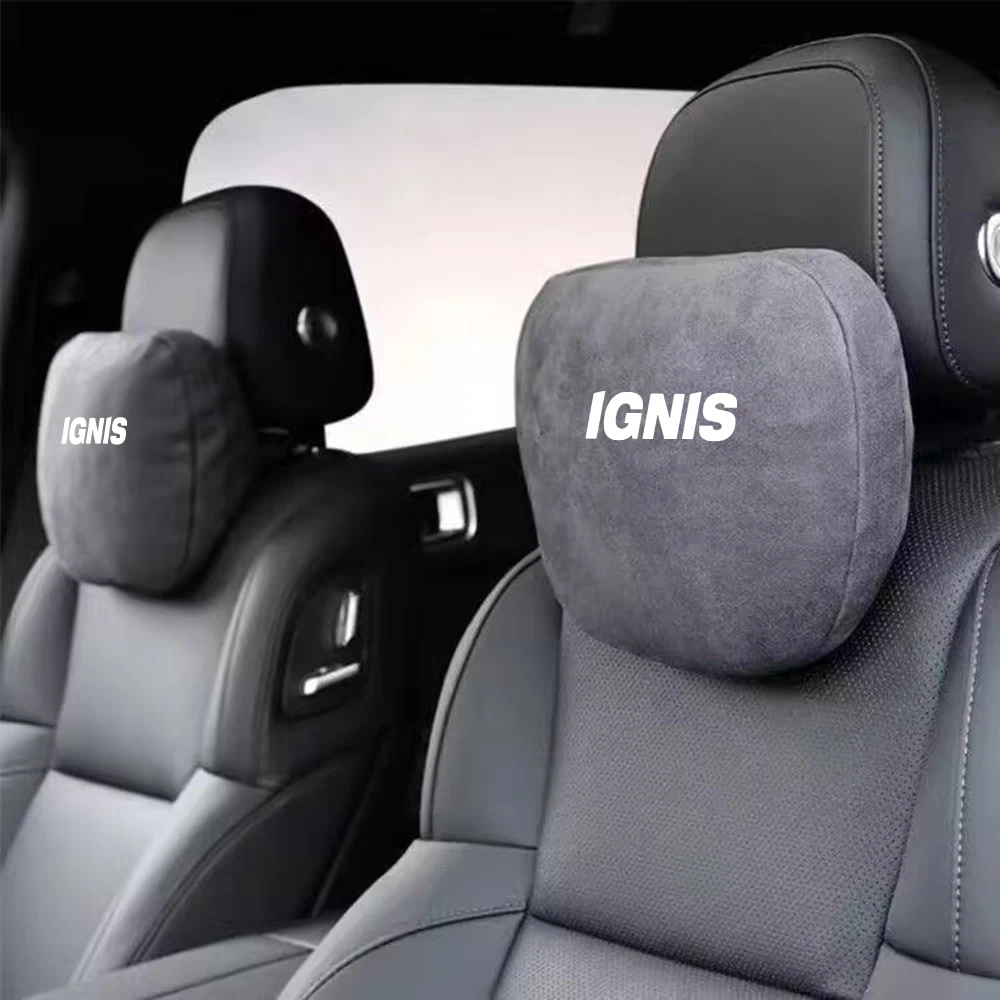 1 PCS Car Neck Pillow Car Seat Headrest Pillow Auto Memory Cotton Protector Cushion Neck Pillow for Suzuki IGNIS