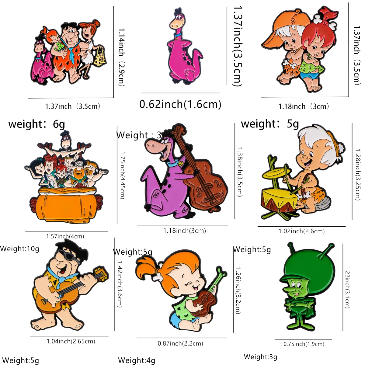 Glückliche Familie Emaille Pins Dinosaurier Revers Abzeichen Mode Schmuck Zubehör Lustige Cartoon Broschen Für Kleidung Rucksack Geschenke – Detail 2