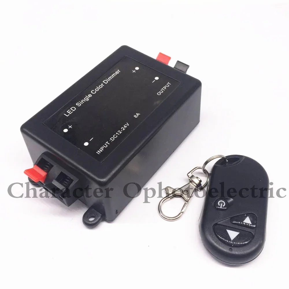 

10PCS 12V - 24V 8A LED Single Color Dimmer With RF Remote Controller Brightness Control For LED 5050 3528 Spot lamp Strip light