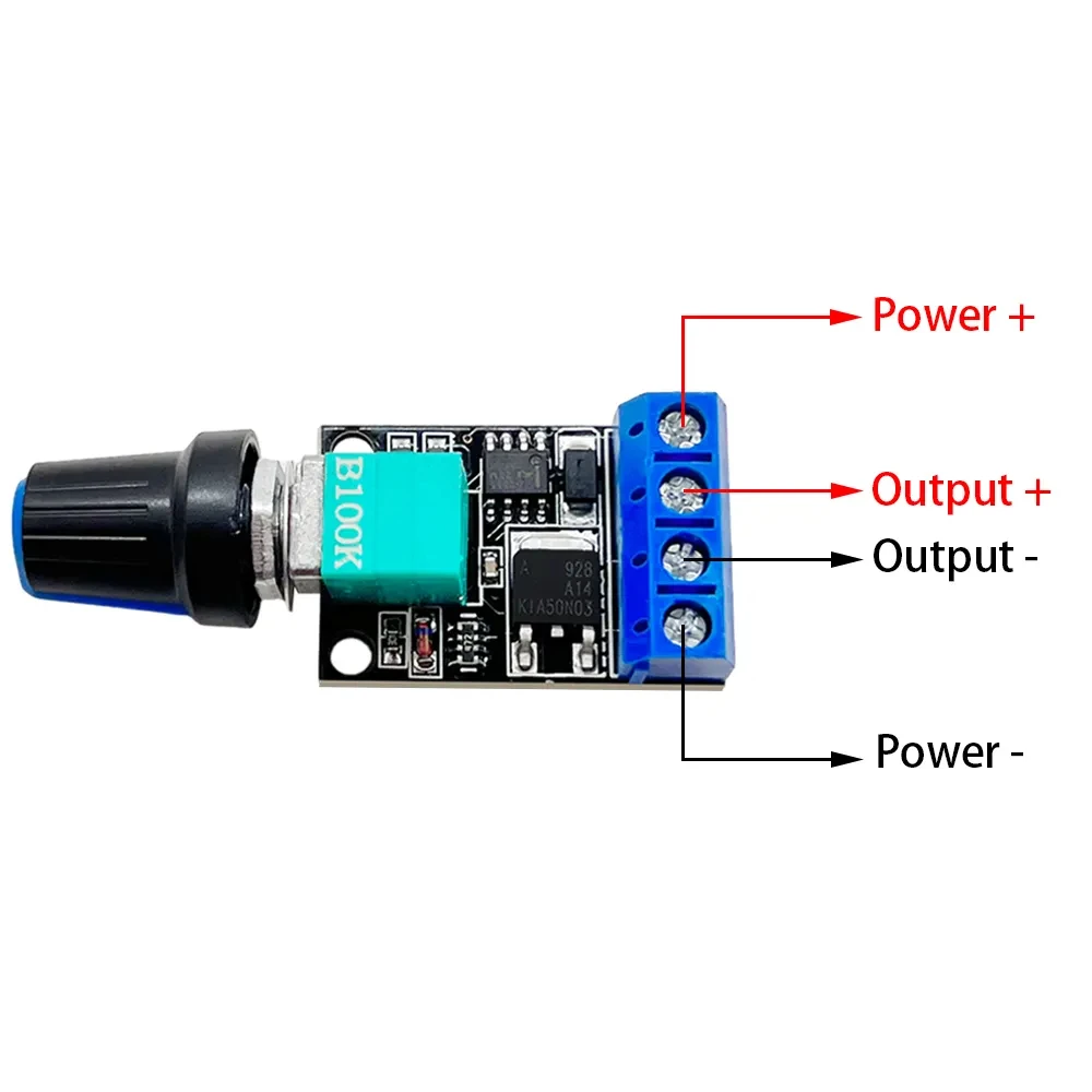 Nowy Regulator napięcia 5 szt. 10A Regulator Regulator obrotów silnika DC PWM przełącznik LED ze ściemniaczem Regulator mocy do DC5-16V żarówek Led