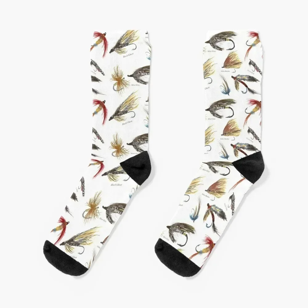 

Vintage Fly Fishing Lures! Socks essential aesthetic cute christmas gifts Socks For Man Women's
