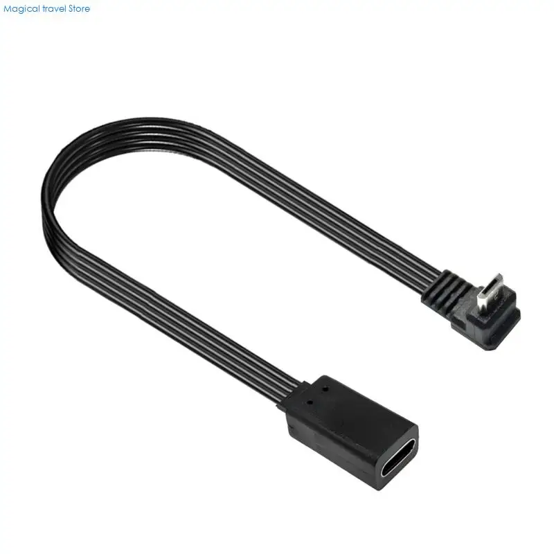 N2UB Flexible Silicone USB Type C Female To Microed USB Male Charging Cable Length Option Fast Charging Cord For Electronics