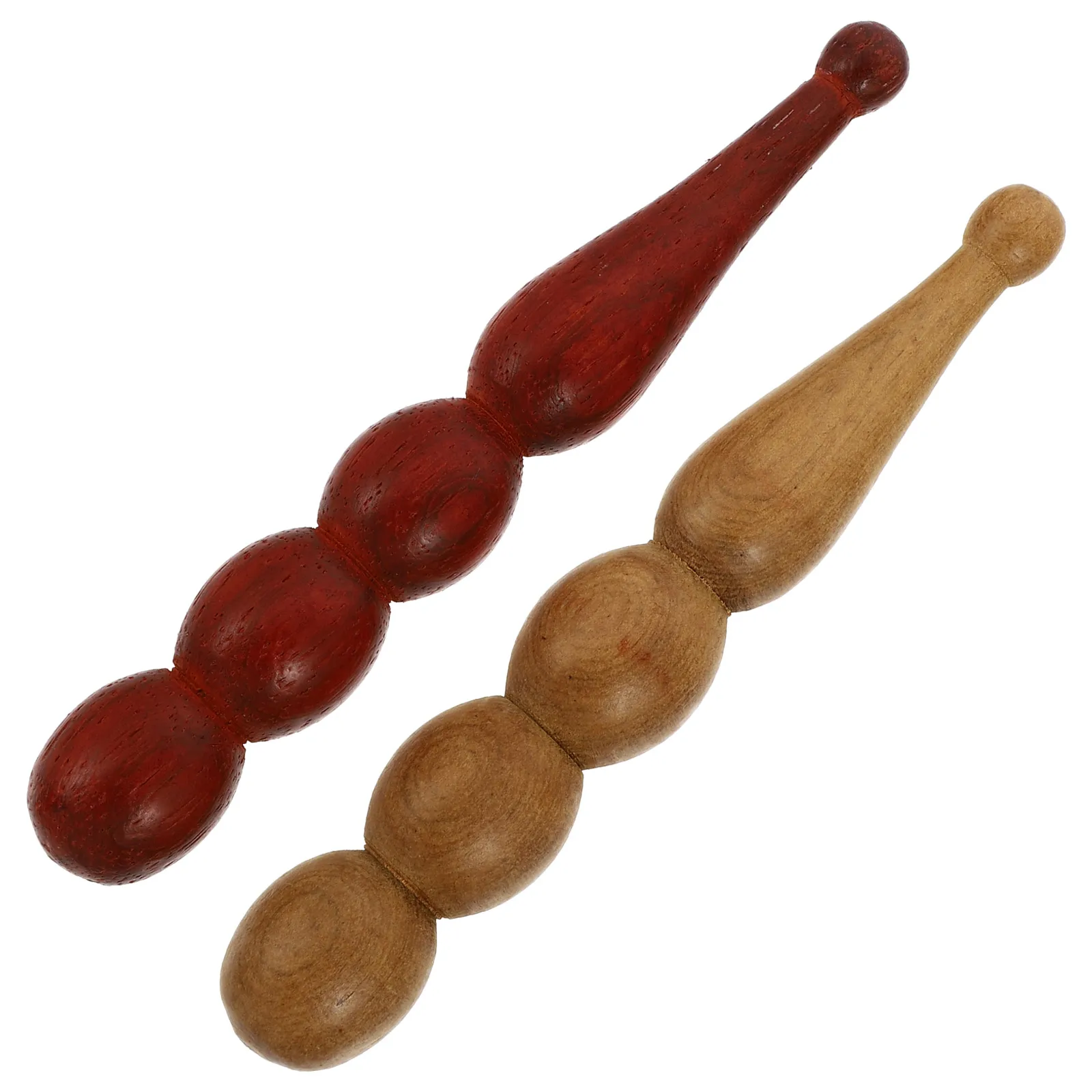 

2Pcs Acupoint Massage Tools Natural Material Smooth Surface No Burrs for Deep Muscle Relief and Blood Circulation Home Use