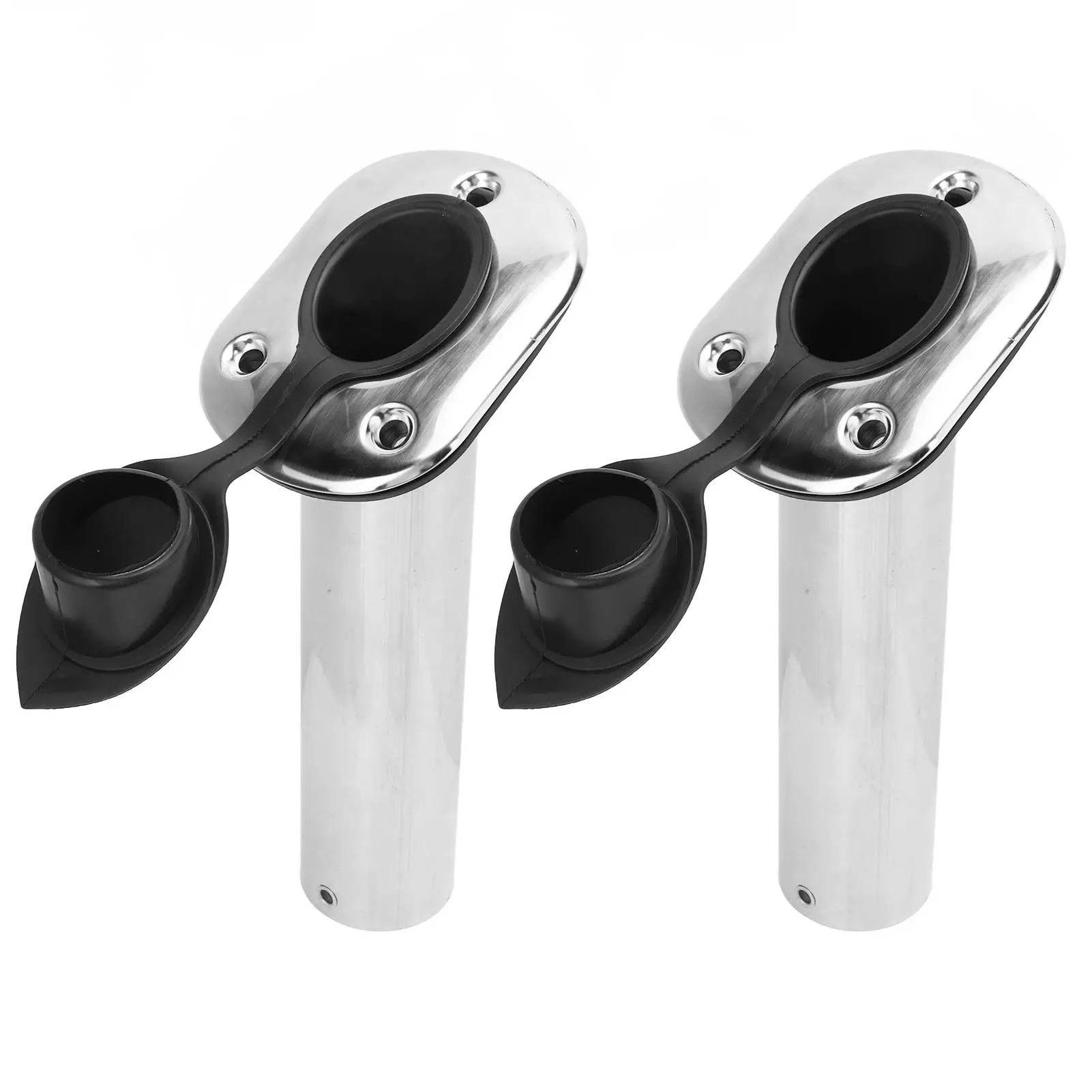 Boat Fishing Rod Holder 30° High Strength Fishing Pole Support 316 Stainless Steel UV PCV Liner Flush Mount for yacht