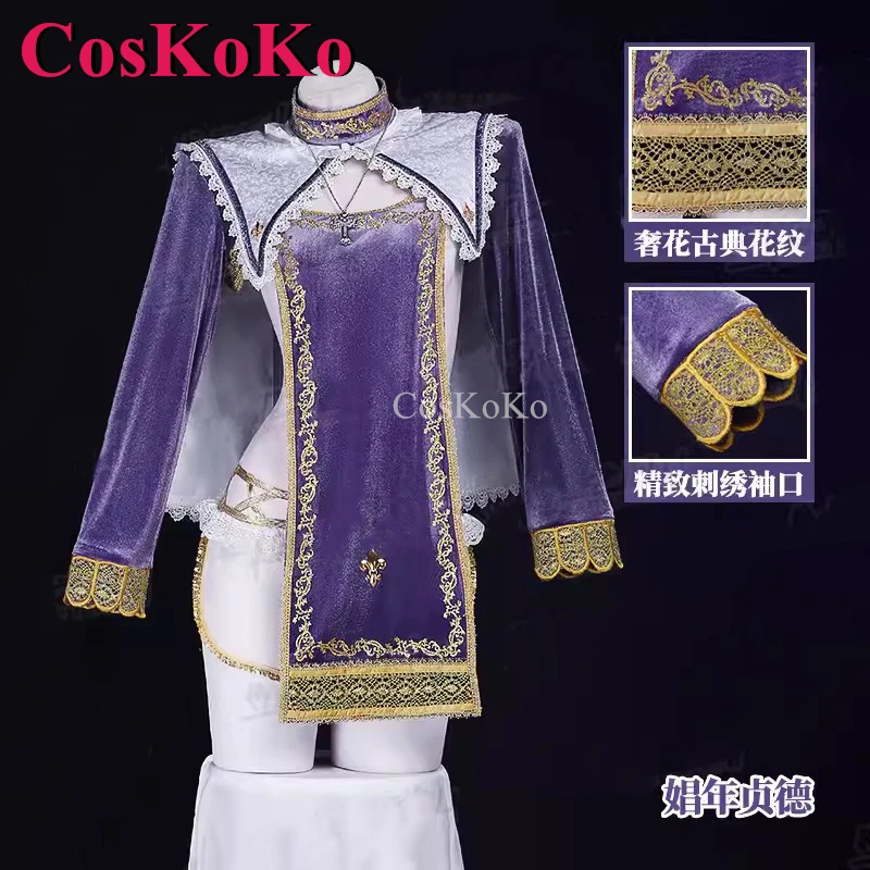 

CosKoKo Joan Of Arc Cosplay Anime Costume Fashion Sweet Lovely Uniform Full Set Unisex Halloween Party Role Play Clothing S-XXL