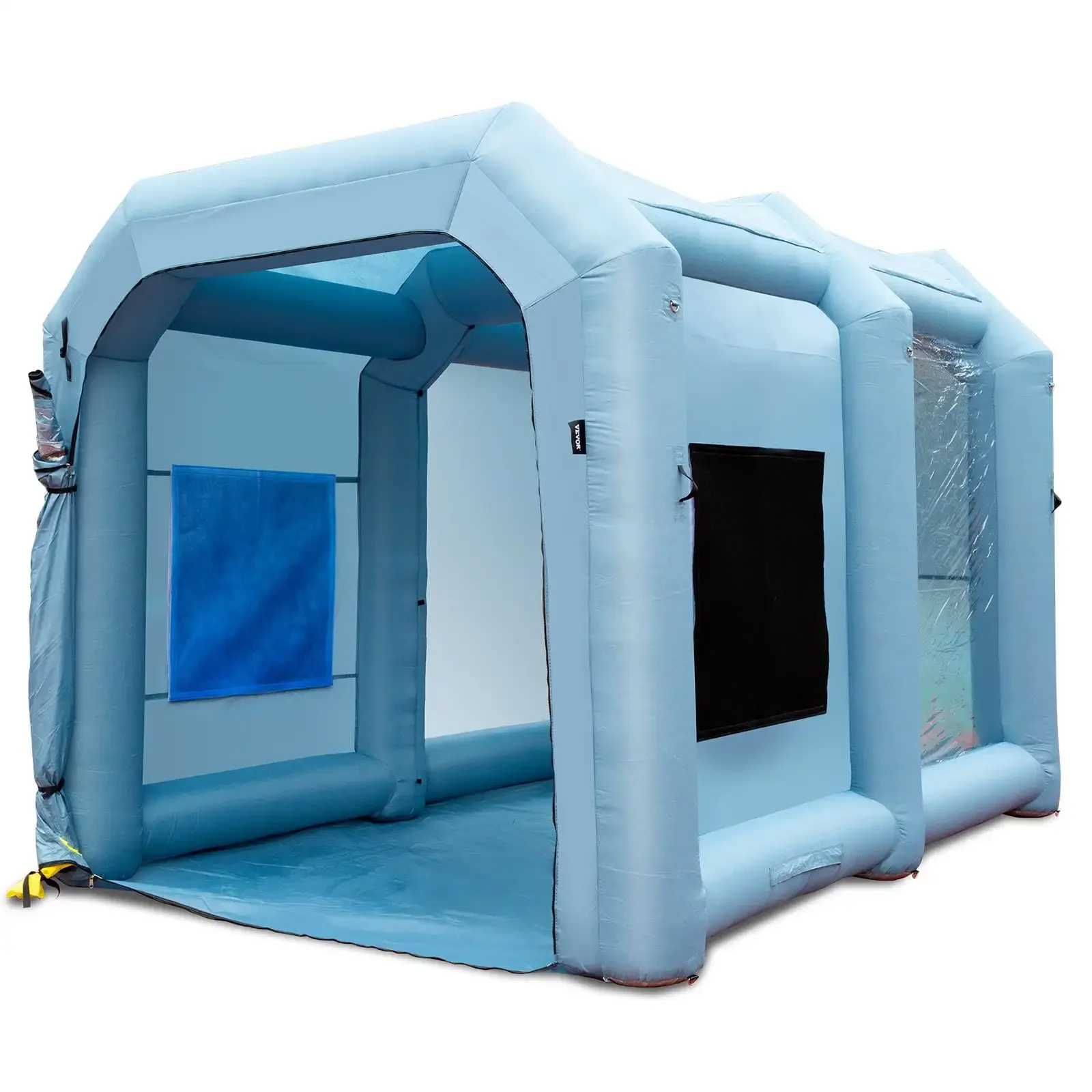 Inflatable Paint Booth 13x10x9ft,High-Power Spray Tent with 900W Blowers,with Air Filter System,,for Car, Motorcycle