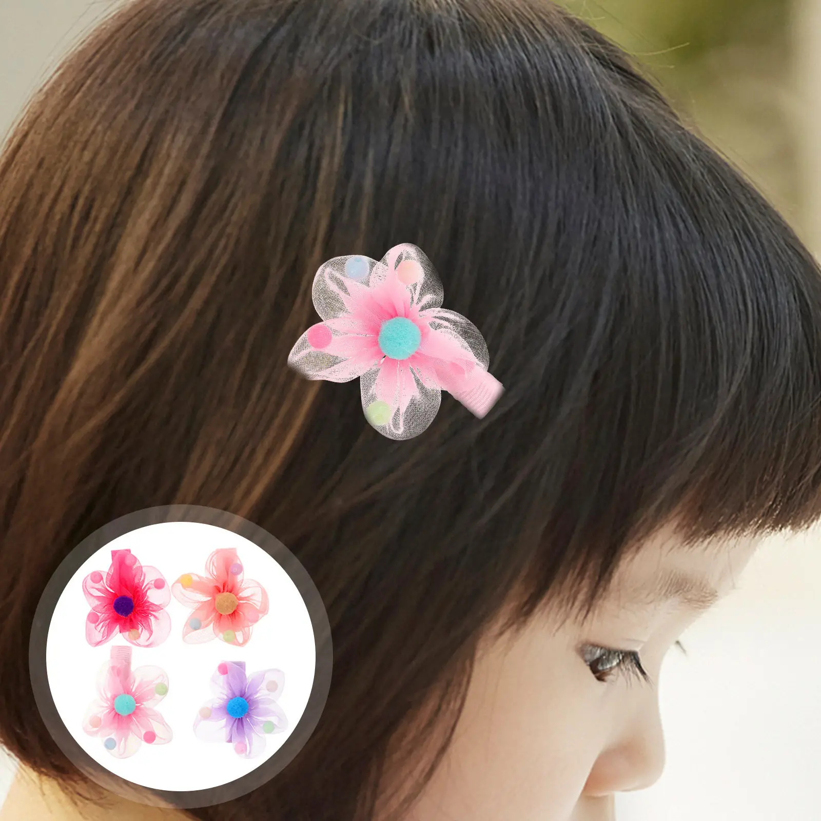 

10 шт. заколок для волос с искусственным жемчугом и цветами для девочек, детей, малышей, для челки и хвостика, милые очаровательные аксессуары для волос, подарок на все сезоны