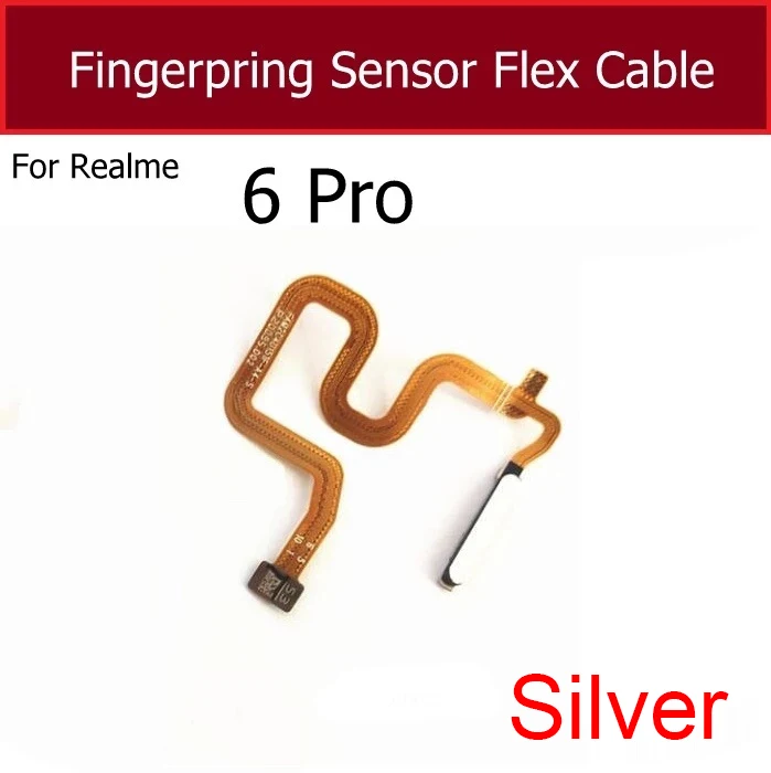 Fingerprint Sensor Flex Cable For OPPO Realme 6 Pro Finger Print Home Button Power Key Touch ID Flex Cable Replacement Parts