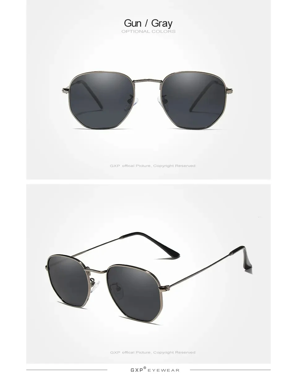 GXP Anti-glare Mode Sonnenbrillen Männer Polygon Retro Sonnenschutz Gläser Freizeit Gläser Outdoor Polarisierte UV400 Fahren Brillen – Detail 6