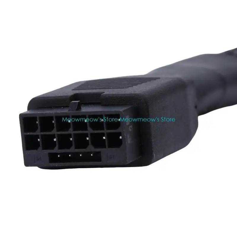W91A 16pin PCIE 5.0アダプターライン12VHPWR 90度角度から12+4pinストレートヘッド