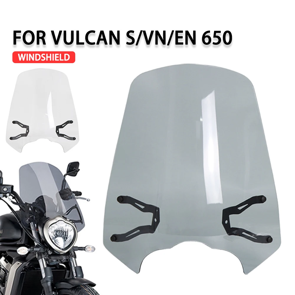 Windshield For Kawasaki Vulcan S 650 EN650 VN 2015-2022 Motorcycle Accessories Windscreen Windshield Shield Bracket