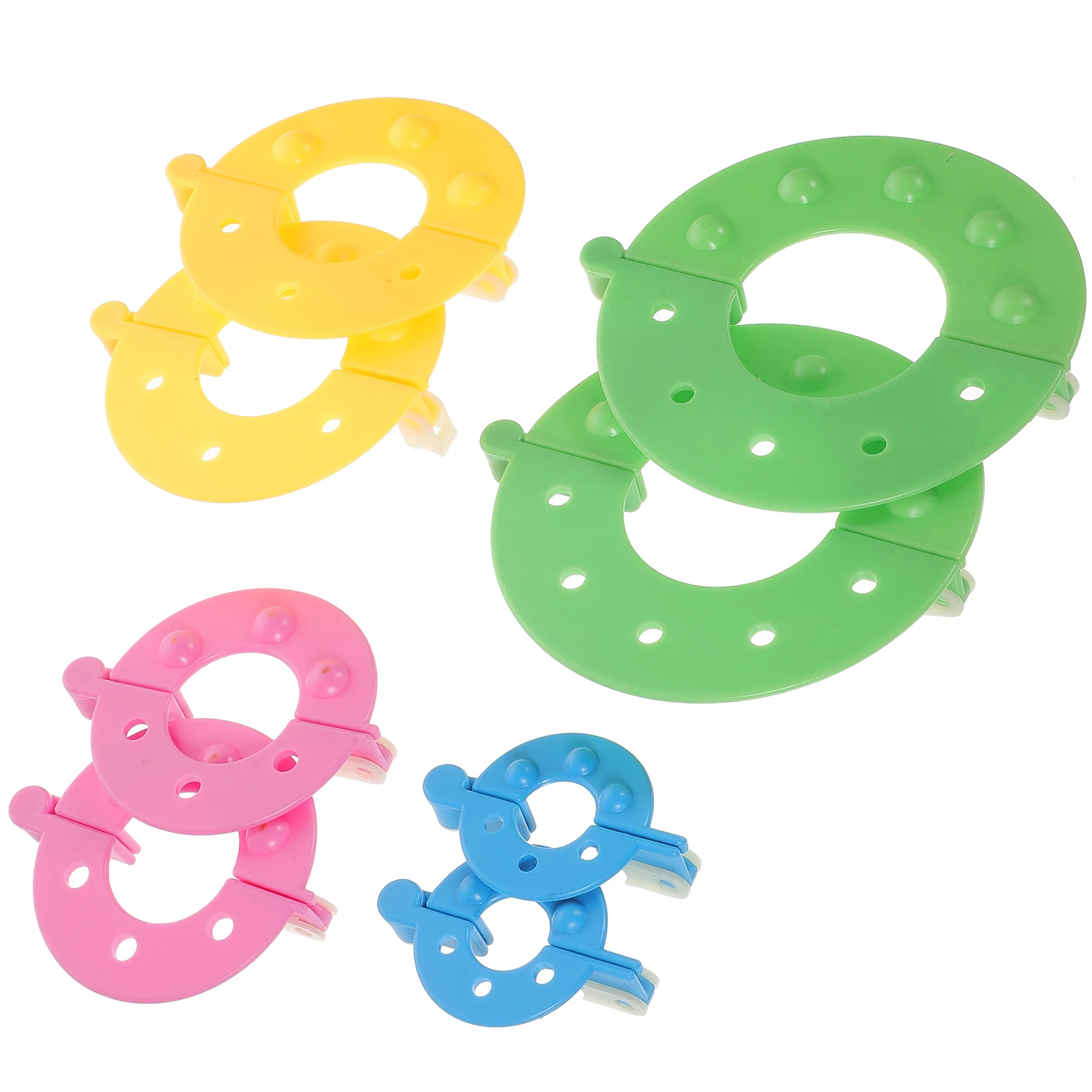 8 szt. 4 Rozmiary Zestaw do Robienia Pomponów z Puszystej Włóczki DIY, Trwałe Narzędzie Rękodzielnicze z Żywicy ABS, Spinner do Włóczki 3,5 cm 5,5 cm 7 cm 9 cm Dla Dzieci