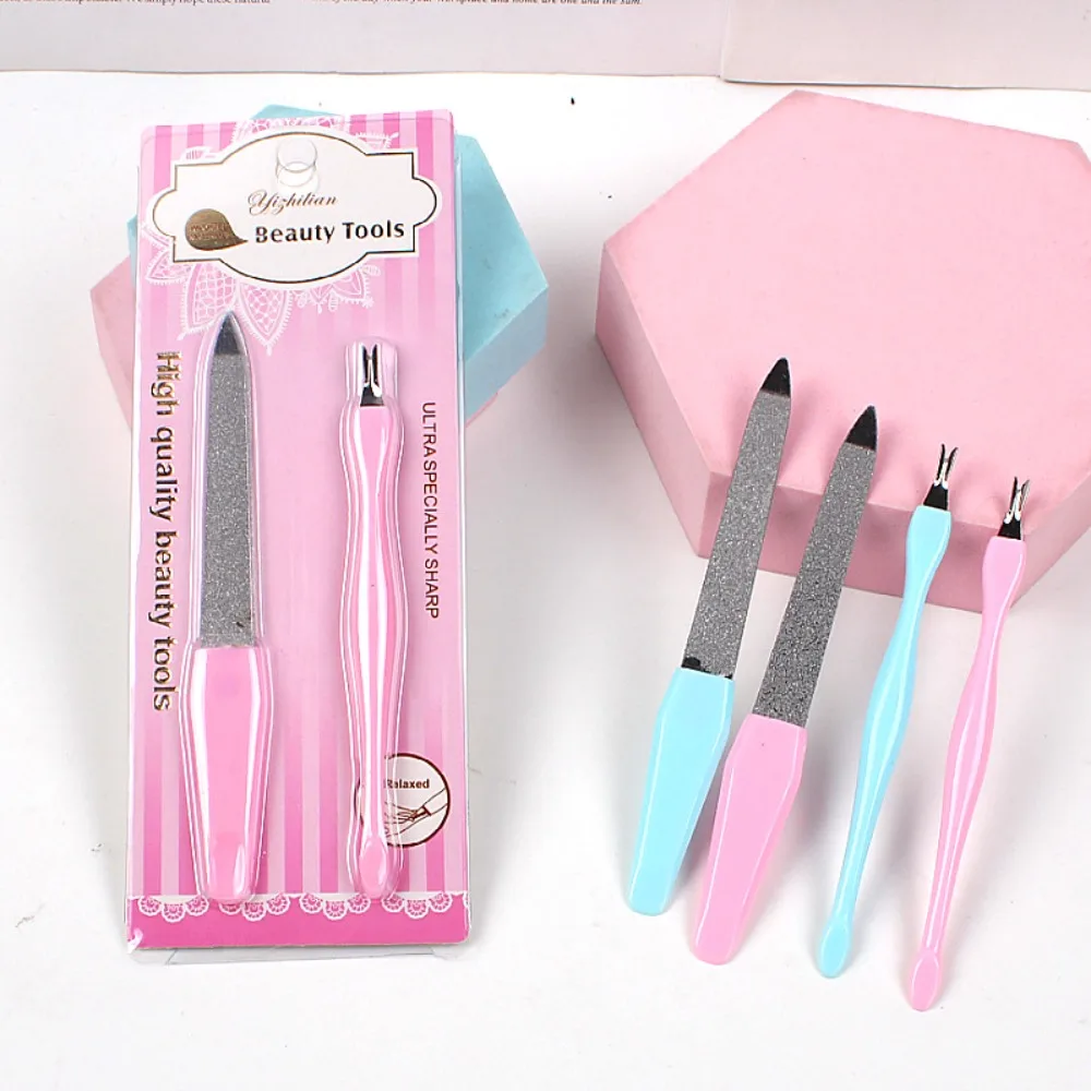 

Rough Surface Stainless Cuticle Remover Double Sided Smoothing Dead Skin Clippers Durable Polishing Stick Nail Salon