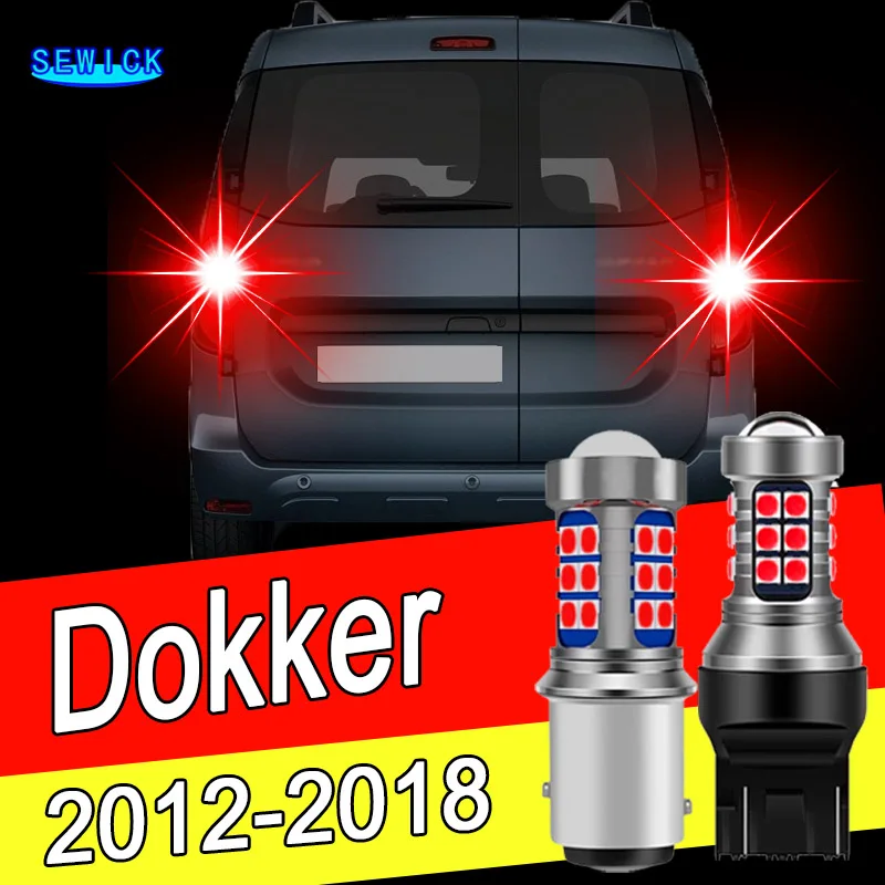 2szt Żarówka LED światła hamowania Akcesoria do Dacia Dokker 2012 2013 2014 2015 2016 2017 2018