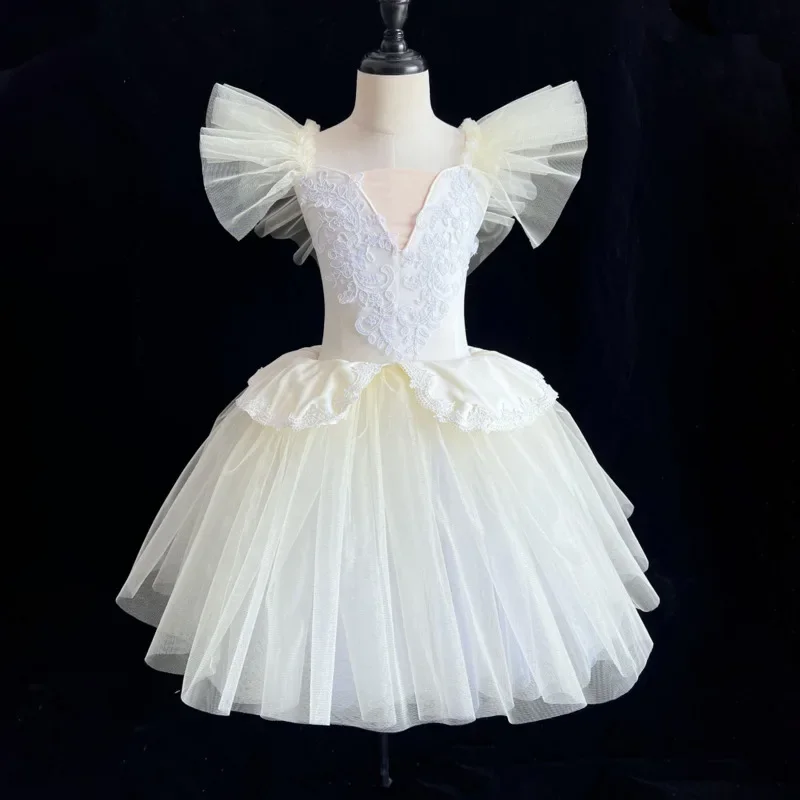 Kinder profession ellen Rock für Mädchen lange Tutu Ballett Adulto Kind Schwan Kostüme Prinzessin Tanz kleid Performance-Kleidung