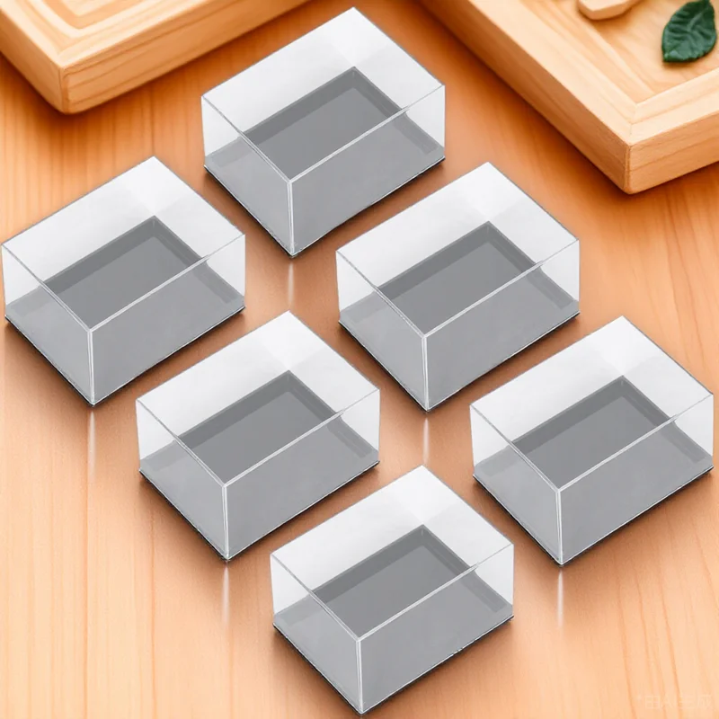 

6Pcs Specimen Box Clear Display Container Resistant to Abrasion Fall Protection Specimen Storage Design