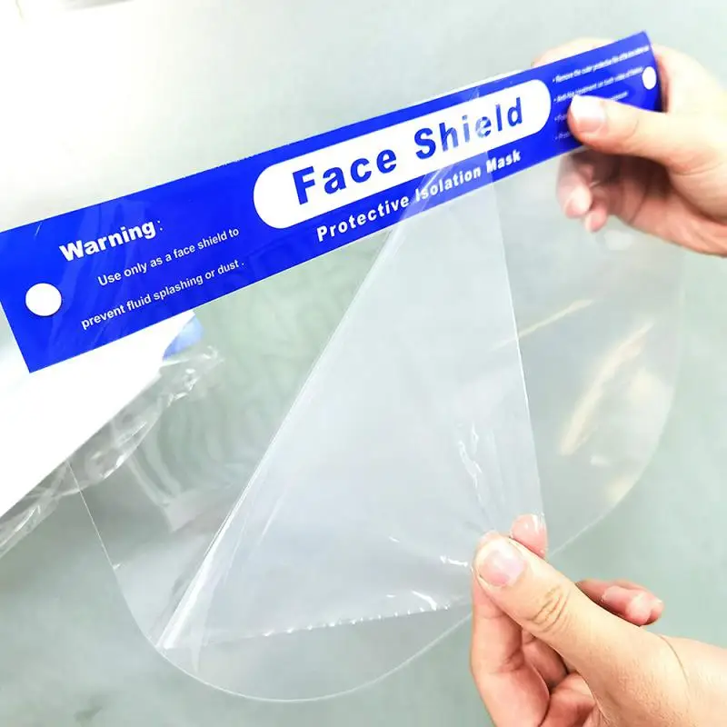 Transparent Protective Face Shield Anti-visor Oil Spatter Mask Reusable Comfortable Dust-proof Anti-Fog Protection Visor