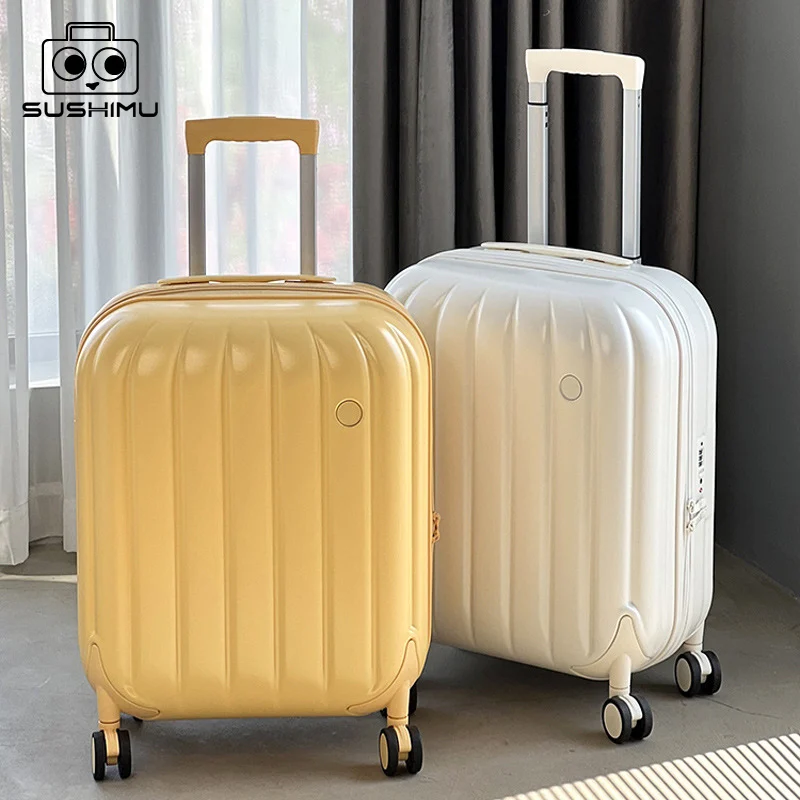 SUSHIMU20Inch Trolley Case Travel Suitcase Boarding Case Mini Password Box Suitcase Portable Universal Wheel Rolling Luggage Bag