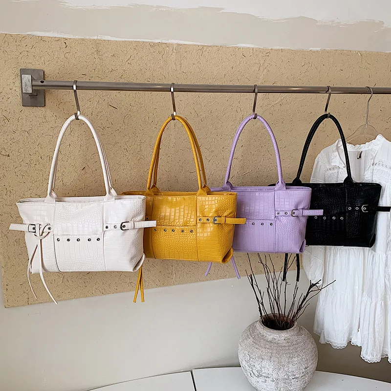 new-women's-shoulder-bag-fashion-high-quality-large-capacity-women's-handbag-solid-color-classic-versatile-shopping-storage-bag
