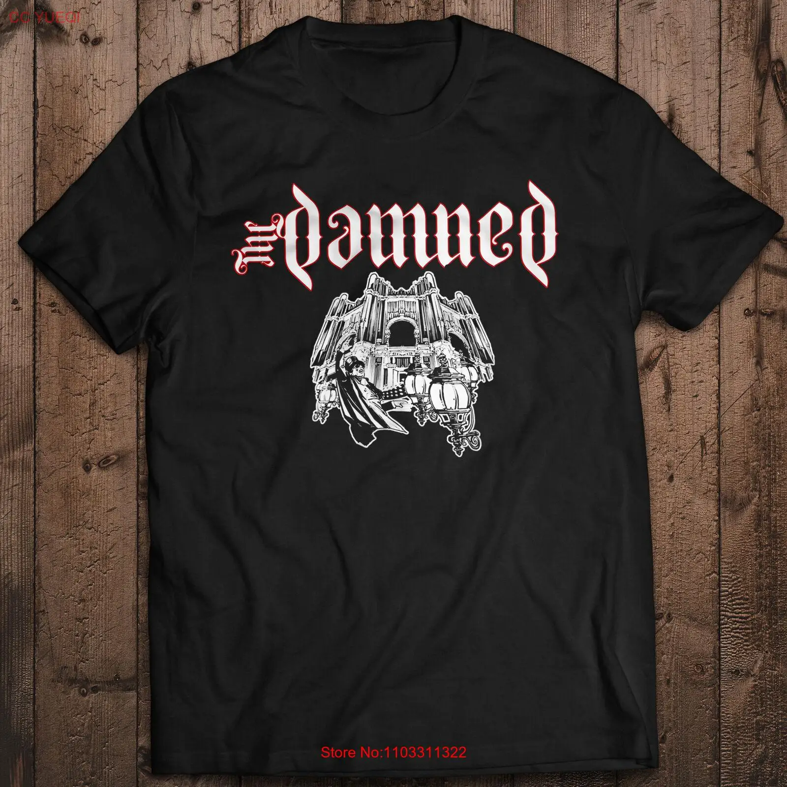 Футболка с рок-музыкой The Damned Tee Party Live Concert Dave Vanian Classic