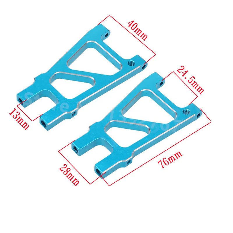 2 unids/lote HSP RC piezas de mejora de coche 188021   08039 Brazo de suspensión inferior trasero Modelos a escala 1/10