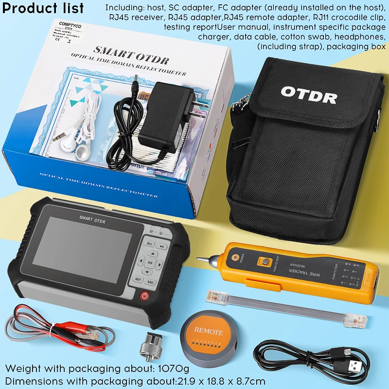 Imagem -06 - Otdr-equipamento Óptico Multifuncional Equipamento de Teste de Fibra Ativa com Built-in Ofm Ols Vfl Led Aua 565 501 513 516 562u a