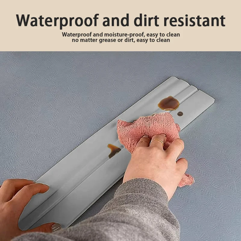 3m long self-adhesive skirting, flexible foam wall decoration strip, tear stick waist line decoration, home decoration