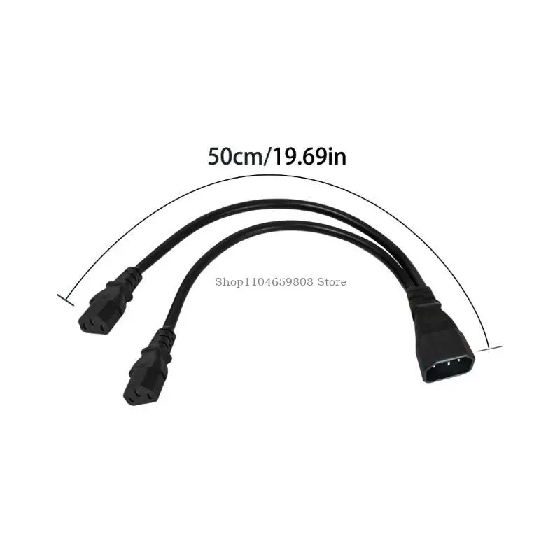 IEC 320 C14 إلى 2x C13 سلك الطاقة الخليط C14 ذكر إلى 2x C13 أنثى