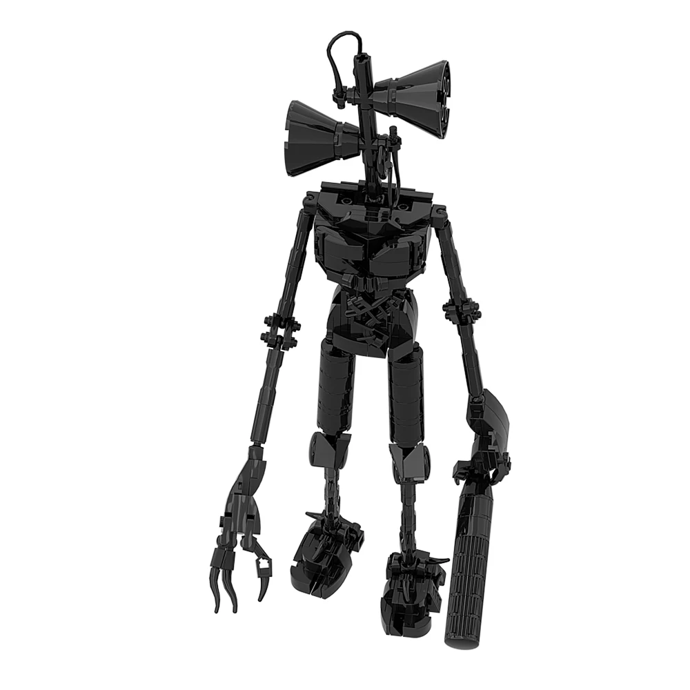 MOC Classics Horror Game Scene Siren Head Classic Mechanical Monster Building Block Assembly Model Mechanical Robot Boy Toy Gift