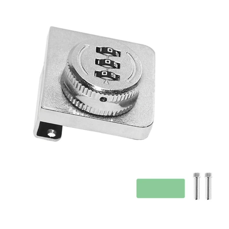 3Digit Combination Closet Lock Mechanical Password Drawer Lock Glass Cabinet Keyless Lock with Code Easy to Install G6KA