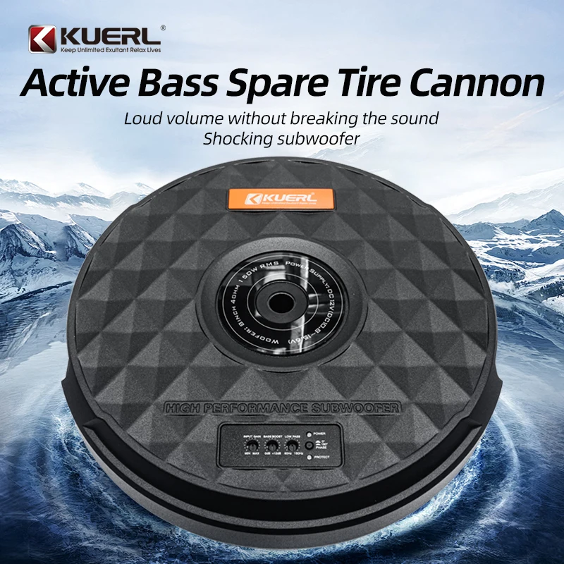 Wholesale Active High-Power Car Audio Subwoofer DC 12V for Car Audio Retrofit Interior Accessories Featuring Spare Tire
