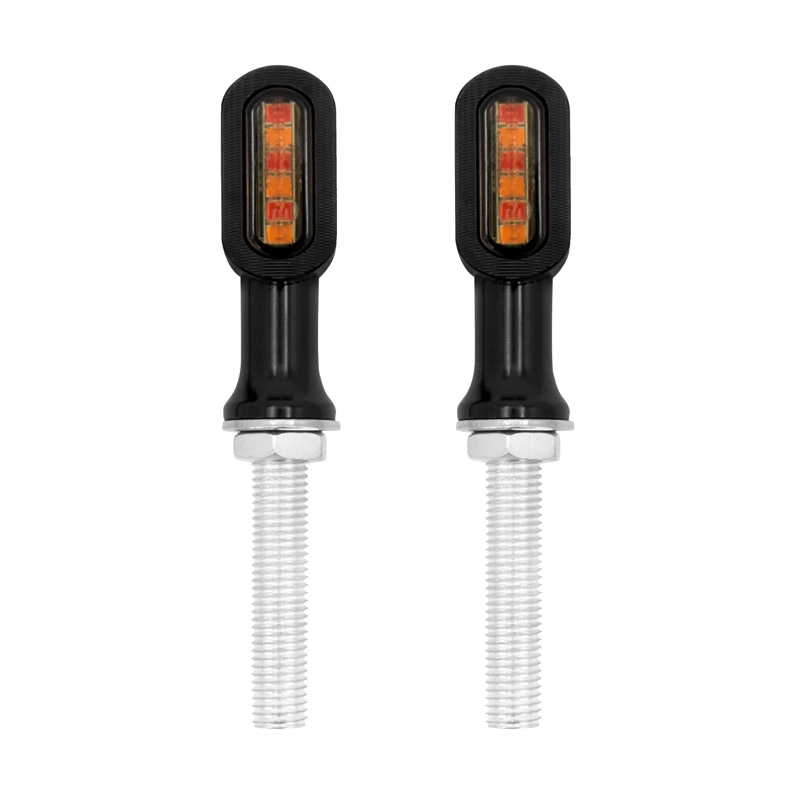 2xMotorcycle Mini Rear E Mark LED Turn Signal Red Running Brake Lamp For Harley Softail Touring Sportster XL 883 Cafe Racer Dyna